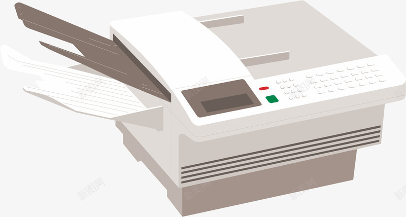 打印机卡通矢量图eps免抠素材_新图网 https://ixintu.com 3D打印机 微信打印机 打印 打印机 打印机耗材 纸张 针式打印机 矢量图