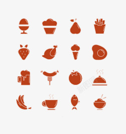 食物符号素材