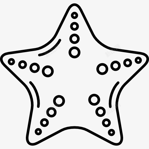 大海星图标png_新图网 https://ixintu.com 动物 水产 海星 海洋 海洋生命水族馆 海滩
