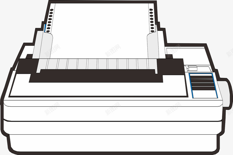 电子打印机矢量图eps免抠素材_新图网 https://ixintu.com 3D打印机 微信打印机 打印机 打印机耗材 机器 电子 针式打印机 矢量图
