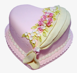 蛋糕印花粉色婚礼蛋糕高清图片