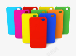 透明胶套各种颜色的手机套高清图片