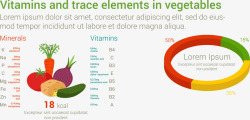 蔬菜维生素和微量元素分析素材