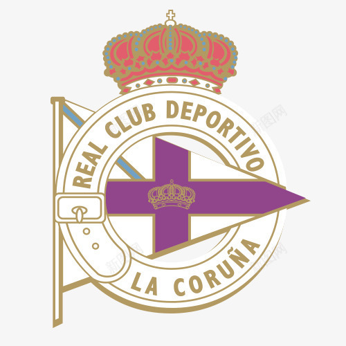 西班牙足球俱乐部标志图标png_新图网 https://ixintu.com LOGO 俱乐部 俱乐部标志 国旗 国旗标志 圆形 标志 标签 皇冠 紫色 英文 西班牙 足球俱乐部