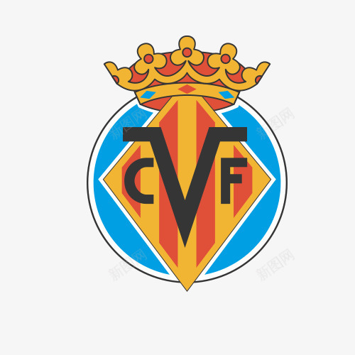 西班牙足球俱乐部标志png免抠素材_新图网 https://ixintu.com 标志 白色 皇冠 盾牌 矢量素材 英文 西班牙 足球俱乐部