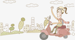 书籍场景商业插画手绘卡通高清图片