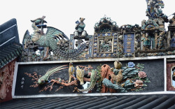 岭南文化屋顶雕塑艺术素材