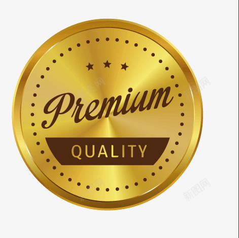 金色的奖牌png免抠素材_新图网 https://ixintu.com 奖牌 英文奖章 金币 金牌