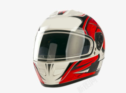 摩托车头盔红白头盔高清图片
