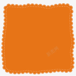 橙色手帕素材