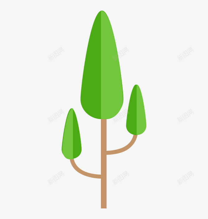 卡通树木植物扁平30png免抠素材_新图网 https://ixintu.com 卡通 扁平 树木 植物
