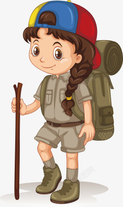 探险队探险队勇敢的女孩高清图片