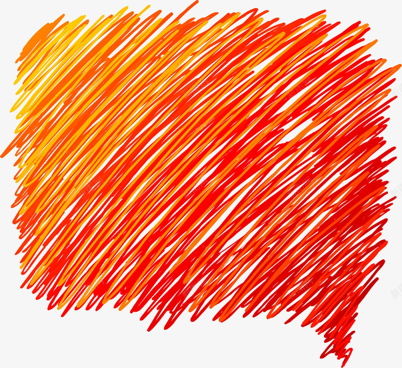 线条对话框矢量图ai免抠素材_新图网 https://ixintu.com AI 卡通 对话框 手绘 橙色 线条 矢量图