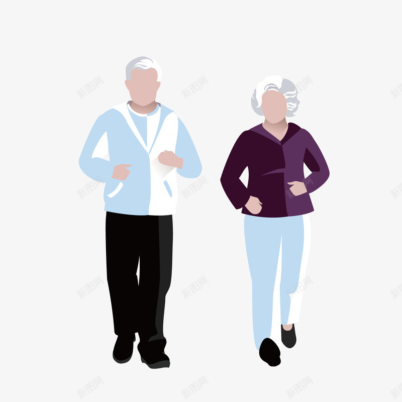 跑步锻炼的老年人png免抠素材_新图网 https://ixintu.com 生活 老年人 跑步 锻炼