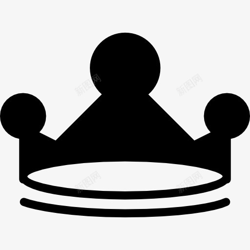 皇室黑冠的标图标png_新图网 https://ixintu.com 冠 形状 皇冠 皇室 皇家 皇家冠 设计 黑色
