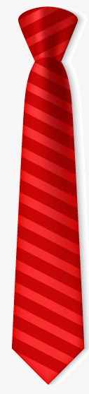 红色条纹领带素材