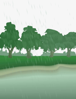 自然界雨水下雨的自然界矢量图高清图片