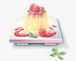 草莓布丁素材