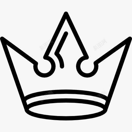 皇冠复古锐尖的标图标png_新图网 https://ixintu.com 冠 尖 形状 概述 犀利 皇冠 皇家 轮廓 锐化