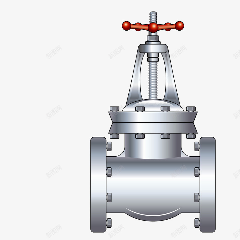 旋转阀门png免抠素材_新图网 https://ixintu.com 旋转 金属 阀门