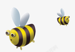 飞翔的小蜜蜂素材