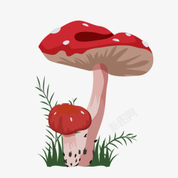 彩绘蘑菇彩绘立体蘑菇高清图片