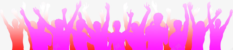 红色紫色彩绘人物举手简约png免抠素材_新图网 https://ixintu.com 举手 人物 彩绘 简约 紫色 红色