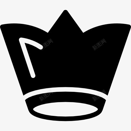 皇冠剪影与白细节图标png_新图网 https://ixintu.com 冠 版税 王冠 王冠的剪影 皇室王冠