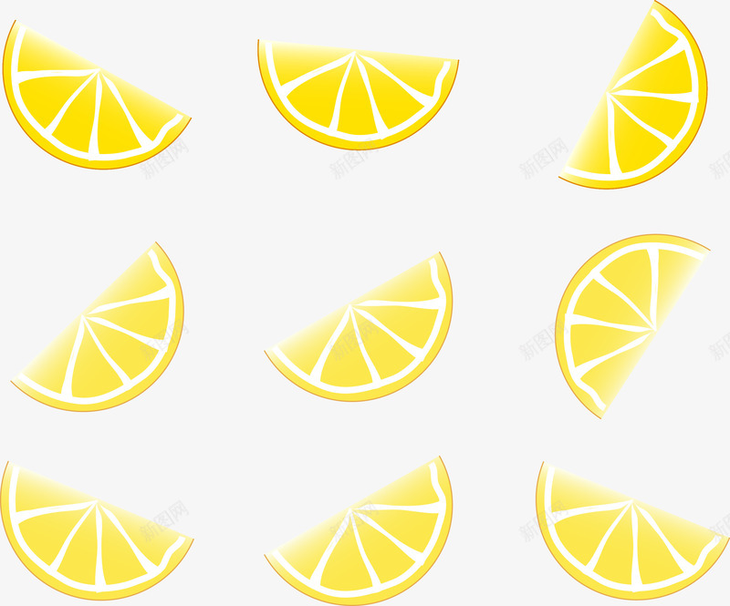 柠檬片png免抠素材_新图网 https://ixintu.com 卡通 柠檬 柠檬片 橙子 橙片 橙色 香橙 黄色