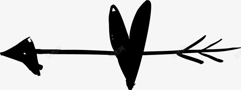 手绘一箭穿心png免抠素材_新图网 https://ixintu.com 一箭穿心 手绘画 桃心 矢量装饰 装饰