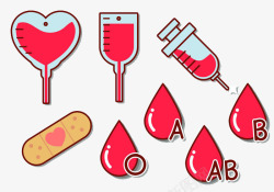 各种血型素材