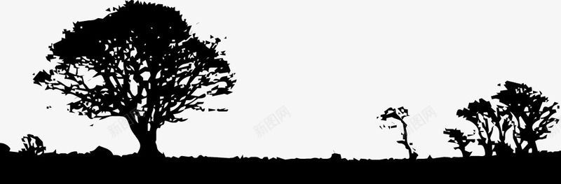 手绘的树林图标png_新图网 https://ixintu.com PNG图形 PNG装饰 大树 树木 树林 装饰
