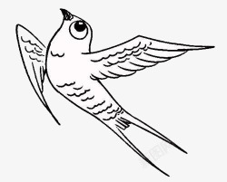 燕子简笔画向上飞翔的燕子高清图片