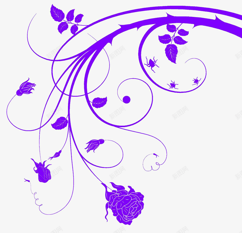 紫色印花png免抠素材_新图网 https://ixintu.com 图片 炫光 纹理