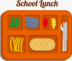 卡通盒饭学校午餐高清图片