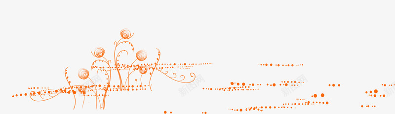 橙色简约线条草地边框纹理png免抠素材_新图网 https://ixintu.com 免抠PNG 橙色 简约 线条 草地 边框纹理