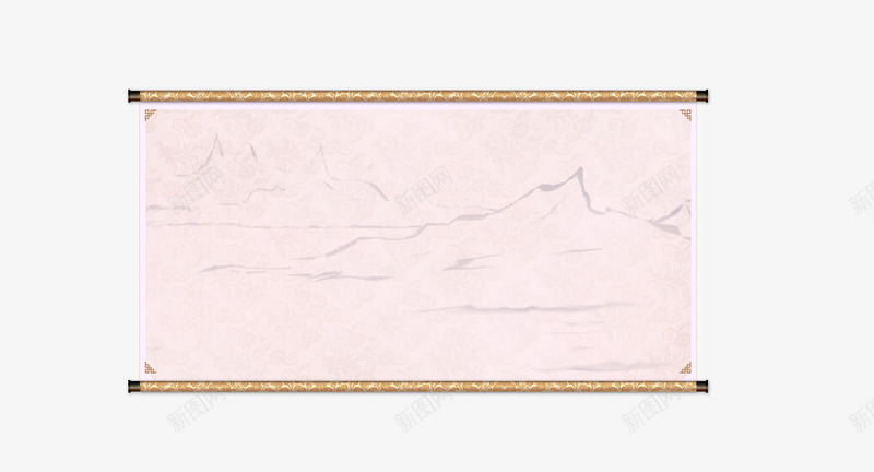 画轴png免抠素材_新图网 https://ixintu.com 画横幅创意