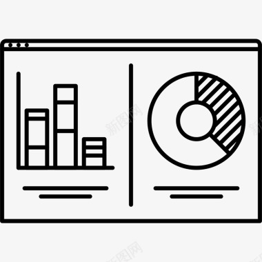 分析程序矢量图图标图标