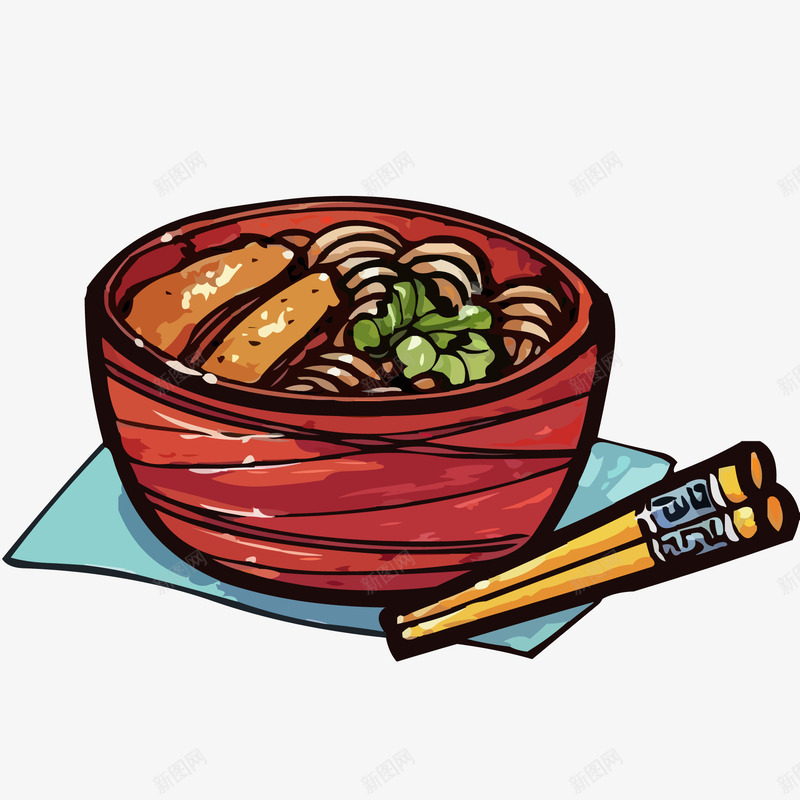卡通美味的面食食物矢量图ai免抠素材_新图网 https://ixintu.com 卡通 彩绘 手绘 美味 面食 食物设计 矢量图