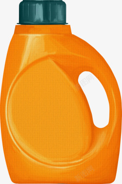 橙色瓶子素材