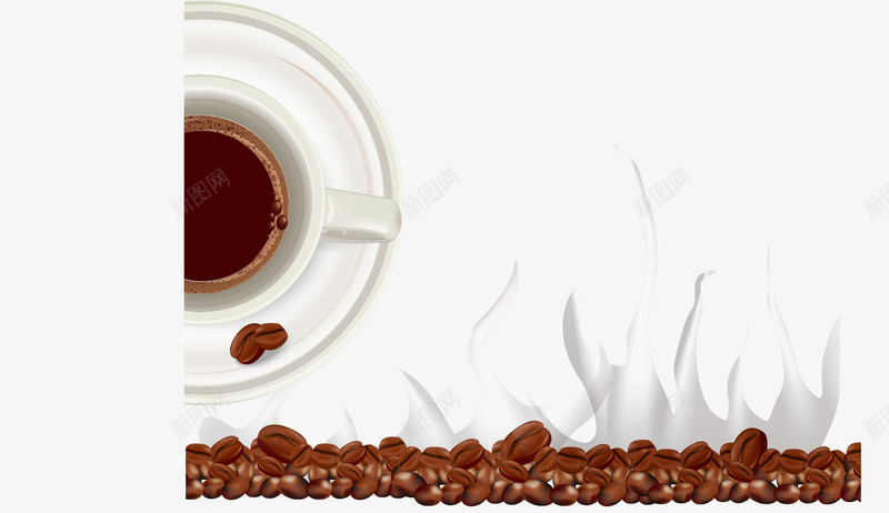 咖啡海报矢量图eps免抠素材_新图网 https://ixintu.com COFFEE 咖啡 咖啡杯 咖啡海报 咖啡豆 怀旧 潮流 热气 矢量图