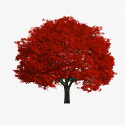 红色树木背景素材