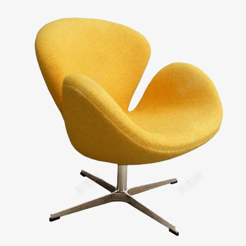 花型橙色椅子png免抠素材_新图网 https://ixintu.com 产品实物 坐位 坐席 座位 橙色椅子 花型设计