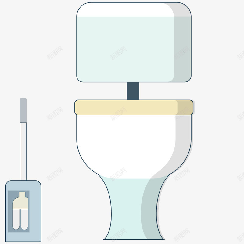 卡通样式生活场景用品装饰png免抠素材_新图网 https://ixintu.com 卡通简约生活用品 生活场景 生活用品广告设计 生活用品插画 网络绘画生活场景 马桶