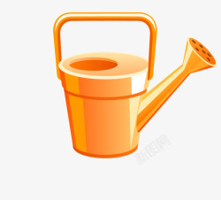 橙色水壶素材