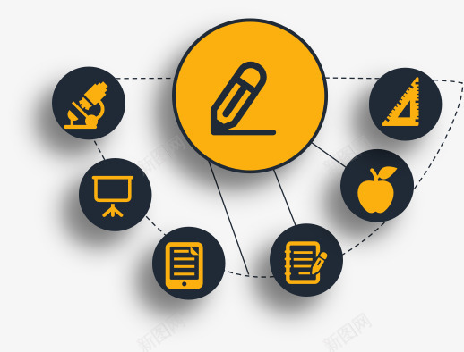 PPT说明图png免抠素材_新图网 https://ixintu.com 分类 图示 示意图 蓝