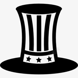 山姆UncleSam的帽子的象征图标高清图片