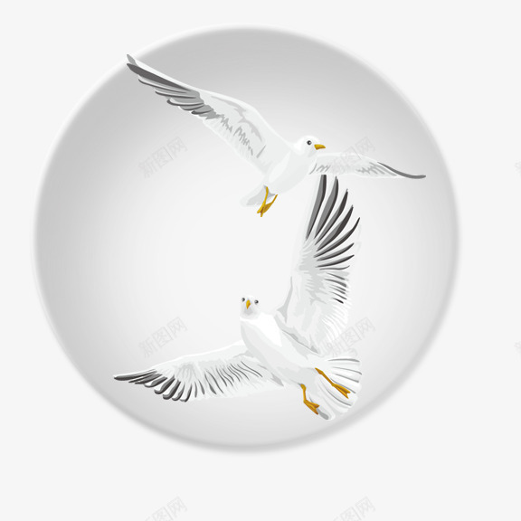 气泡中飞翔的鸟png免抠素材_新图网 https://ixintu.com 气泡中飞翔的鸟