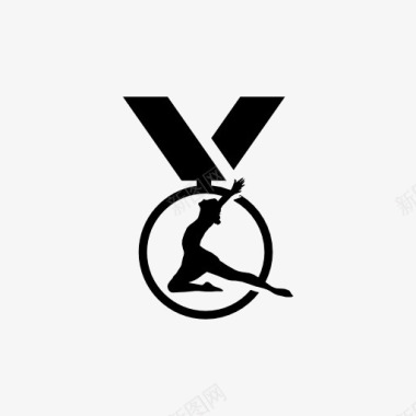体操比赛奖牌图标图标
