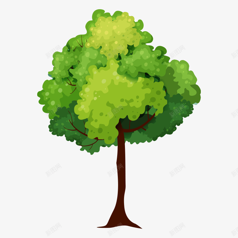 树树木png免抠素材_新图网 https://ixintu.com 四季树 木 树 树木 树林 植物 绿色 绿色植物 花草树